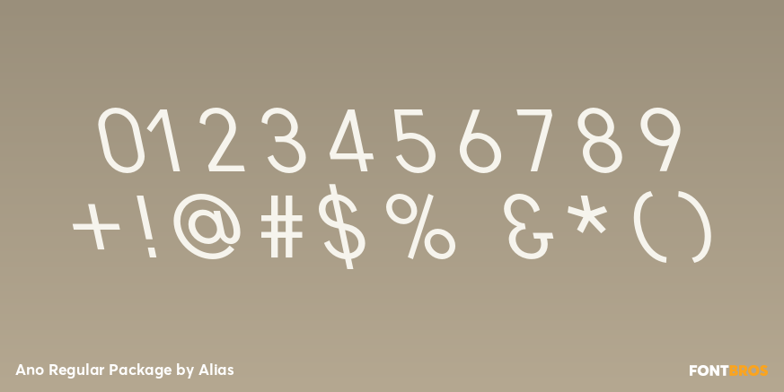 Ano Regular Package Font Poster #4