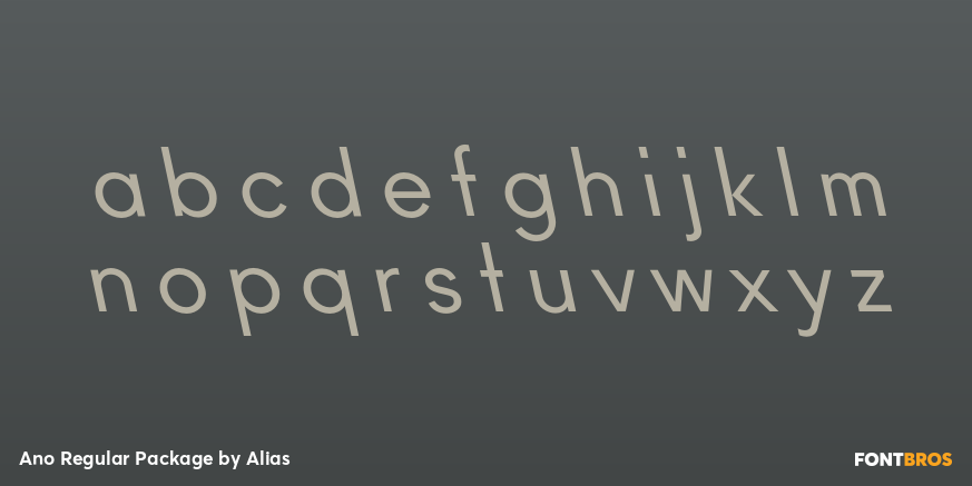 Ano Regular Package Font Poster #1