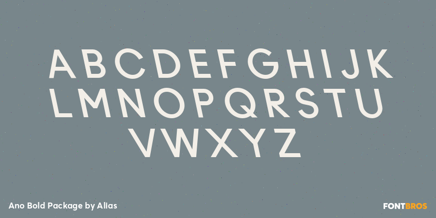Ano Bold Package Font Poster #2