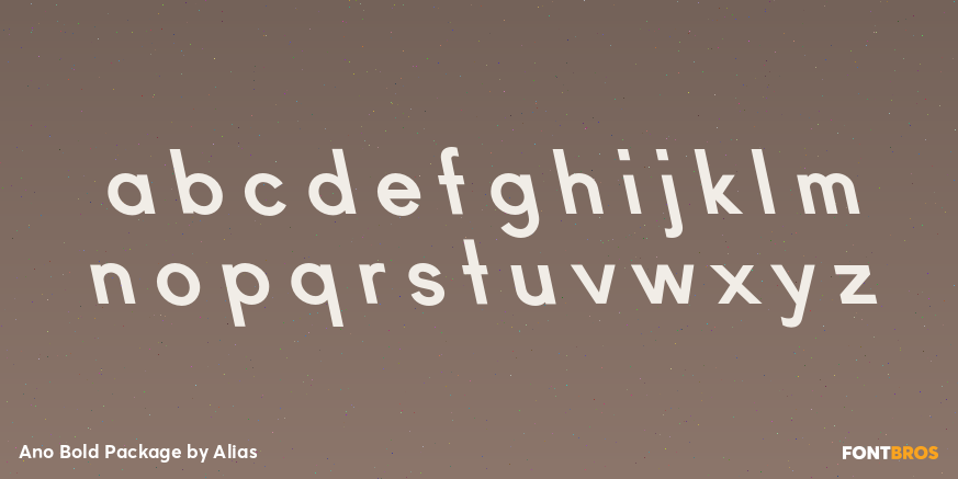 Ano Bold Package Font Poster #3