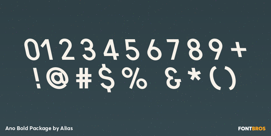 Ano Bold Package Font Poster #4