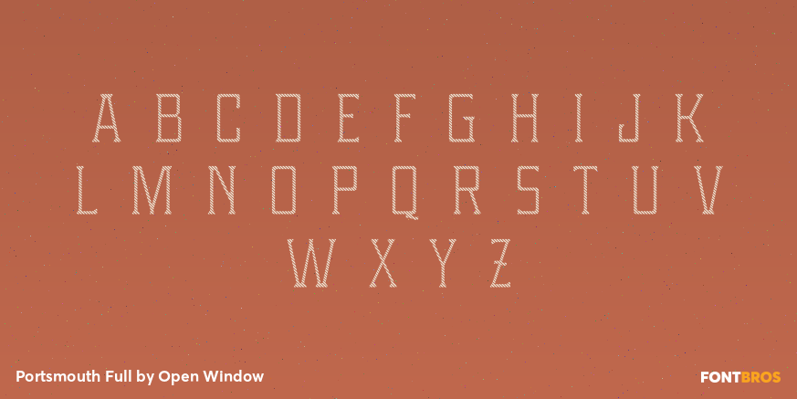 Portsmouth Full Font Poster #2