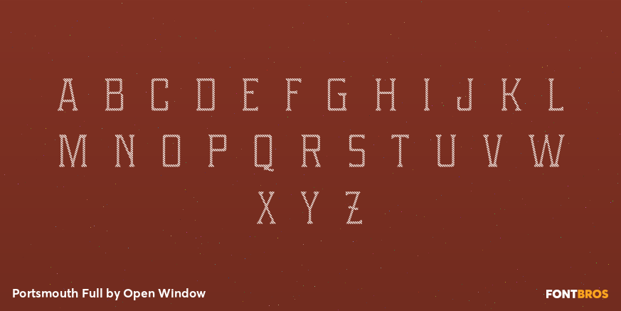 Portsmouth Full Font Poster #3