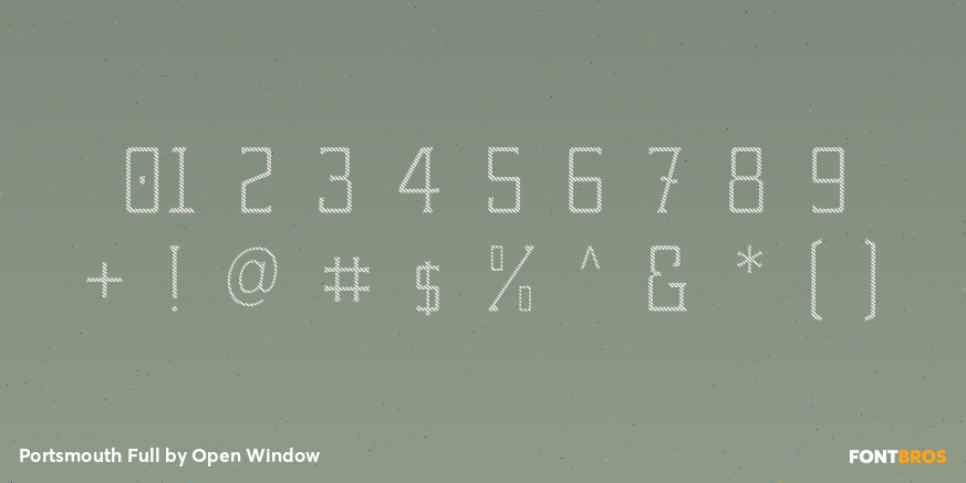 Portsmouth Full Font Poster #4