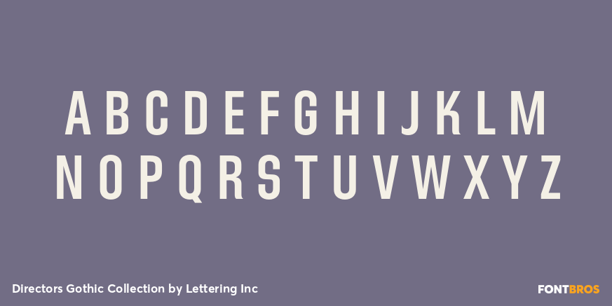 Directors Gothic Collection Font Poster #2