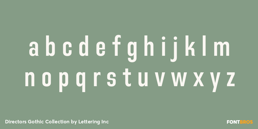 Directors Gothic Collection Font Poster #3