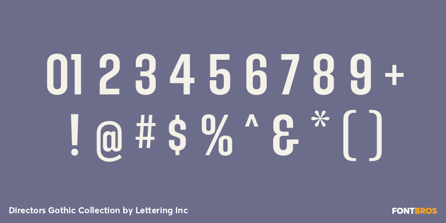 Directors Gothic Collection Font Poster #4