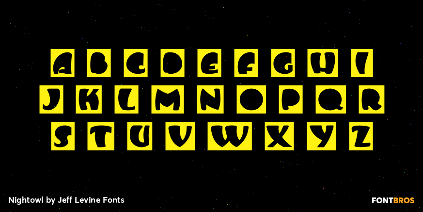 Nightowl Font Poster #2