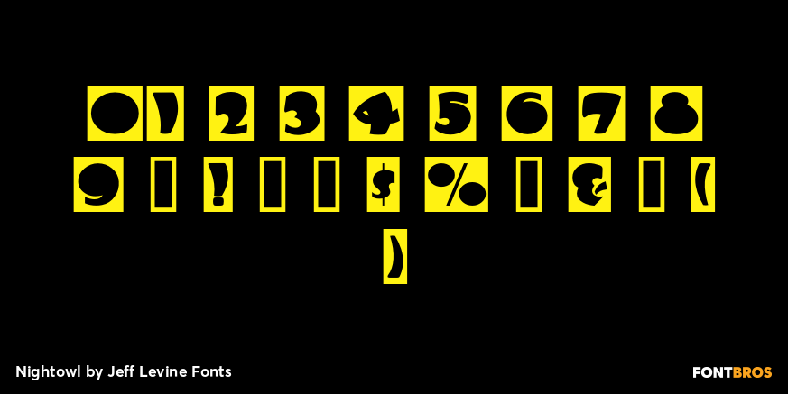 Nightowl Font Poster #4