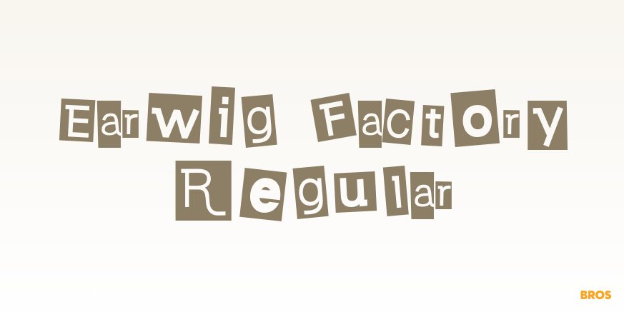 Earwig Factory Regular Poster