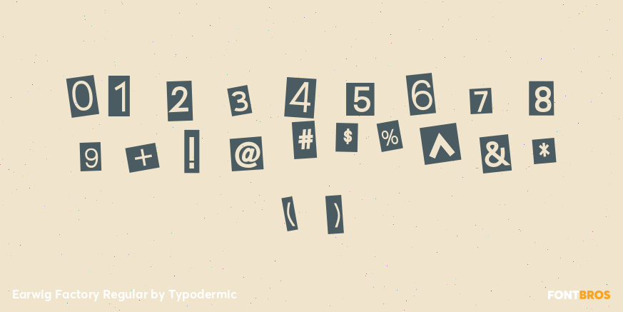 Earwig Factory Regular Font Poster #1
