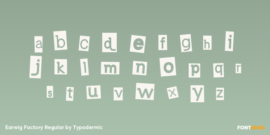 Earwig Factory Regular Font Poster #1