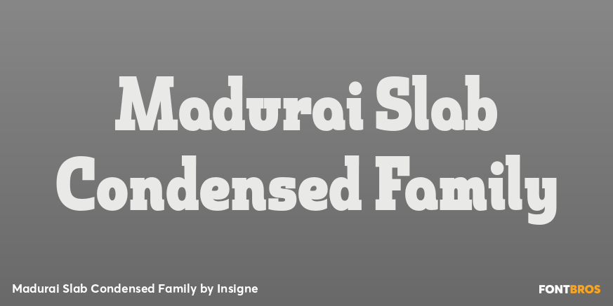 Madurai Slab Condensed Family Font Poster #1