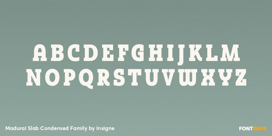 Madurai Slab Condensed Family Font Poster #2