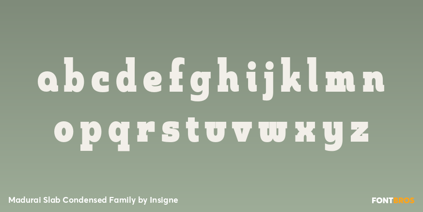 Madurai Slab Condensed Family Font Poster #3
