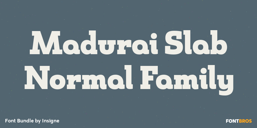 Madurai Slab Normal Family Font Poster #1