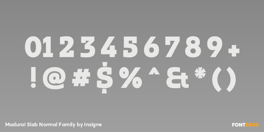 Madurai Slab Normal Family Font Poster #1