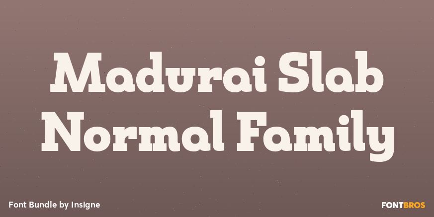 Madurai Slab Normal Family Font Poster #1