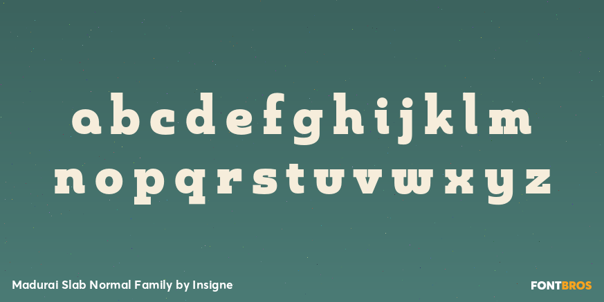 Madurai Slab Normal Family Font Poster #3