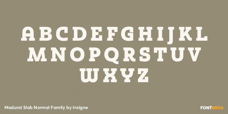 Madurai Slab Normal Family Font Poster #1