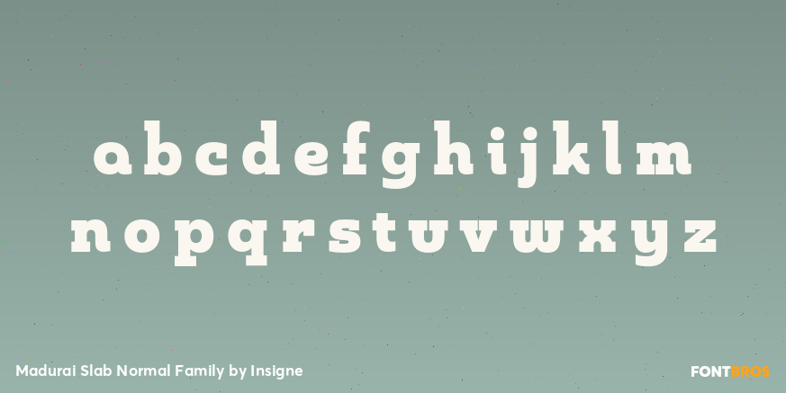 Madurai Slab Normal Family Font Poster #1
