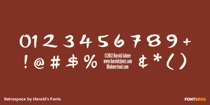 Retrospace Font Poster #4