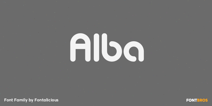 Alba Font Poster #1
