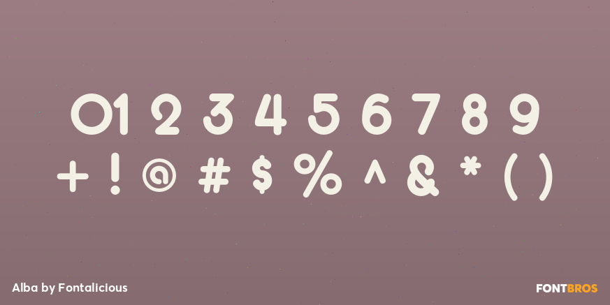Alba Font Poster #1