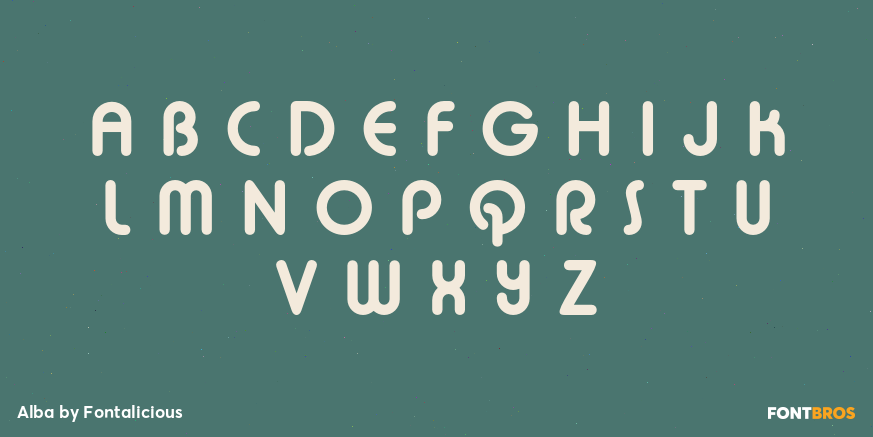 Alba Font Poster #1