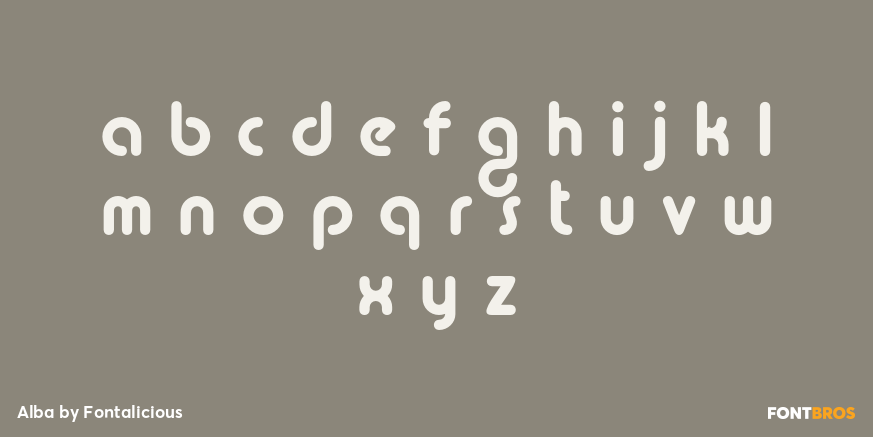 Alba Font Poster #1