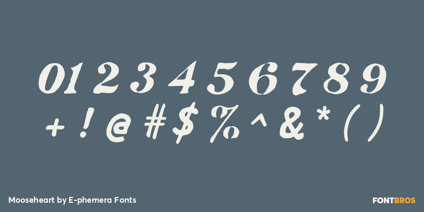 Mooseheart Font Poster #1