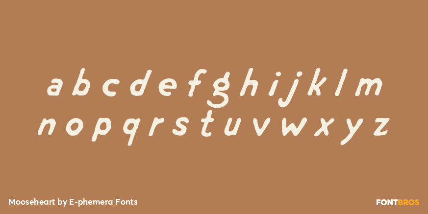 Mooseheart Font Poster #3