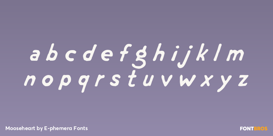 Mooseheart Font Poster #1