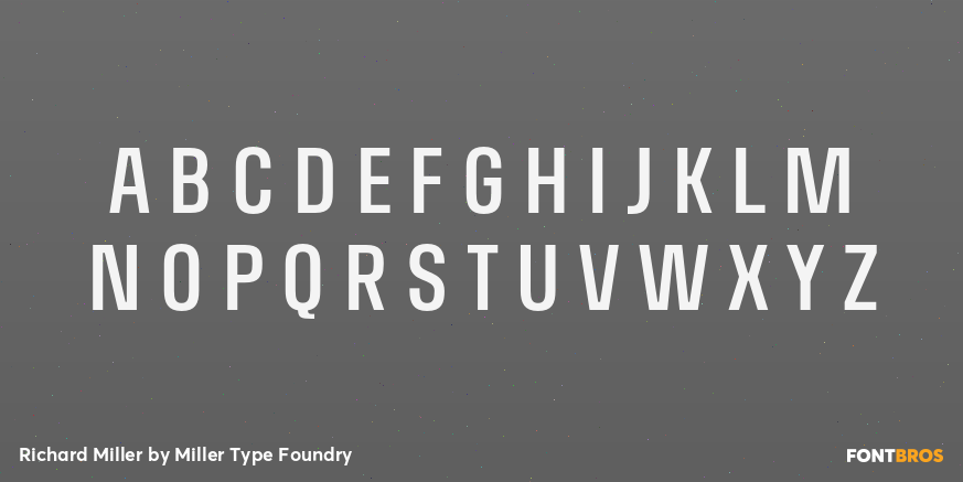 Richard Miller Font Poster #2