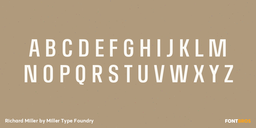 Richard Miller Font Poster #3