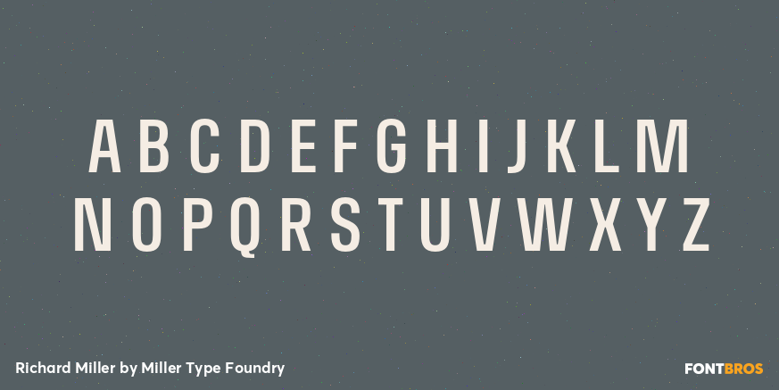Richard Miller Font Poster #1