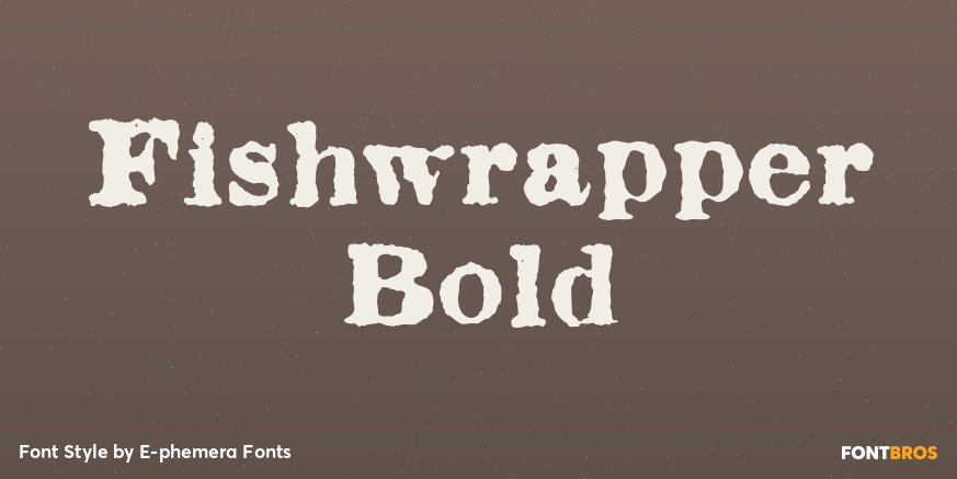 Fishwrapper Bold Poster