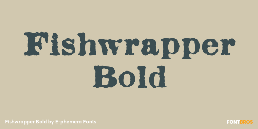 Fishwrapper Bold Poster