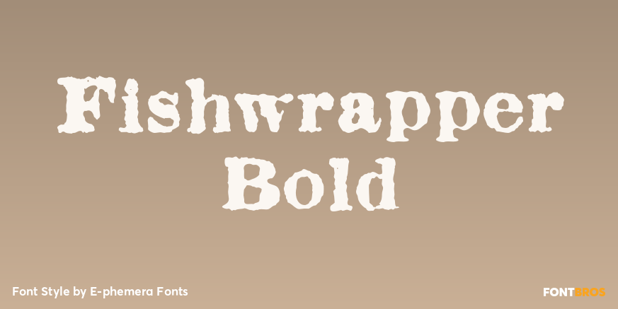 Fishwrapper Bold Poster