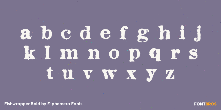 Fishwrapper Bold Font Poster #3