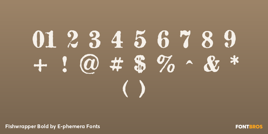 Fishwrapper Bold Font Poster #4