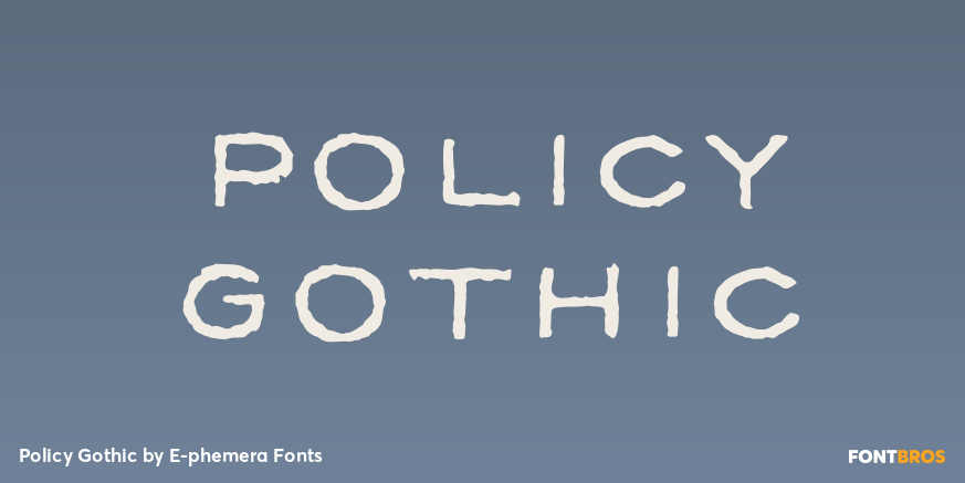 Policy Gothic Poster