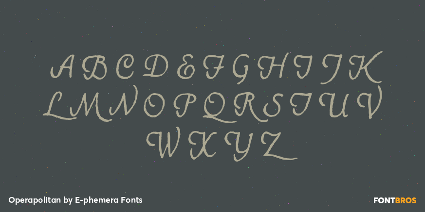 Operapolitan Font Poster #2