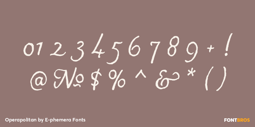 Operapolitan Font Poster #4
