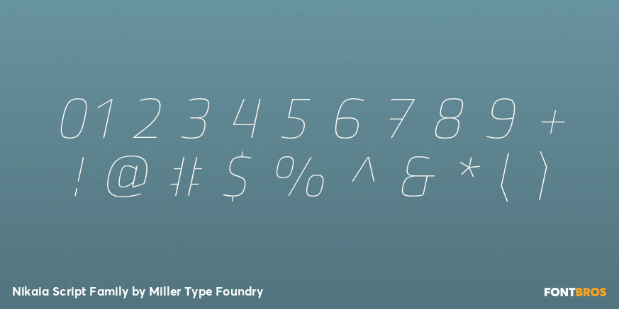 Nikaia Script Family Font Poster #4