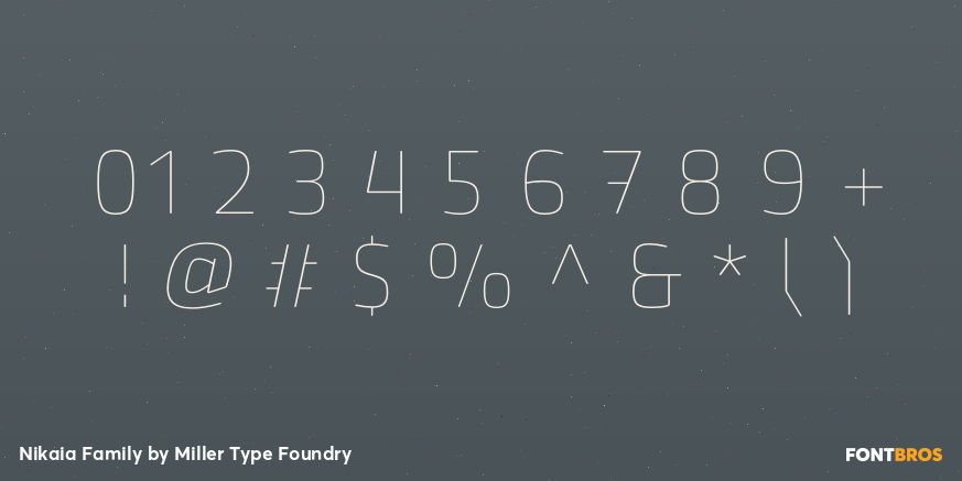 Nikaia Family Font Poster #1