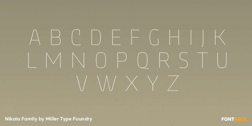 Nikaia Family Font Poster #1