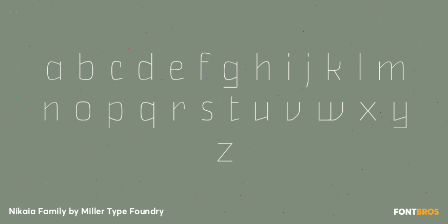 Nikaia Family Font Poster #1