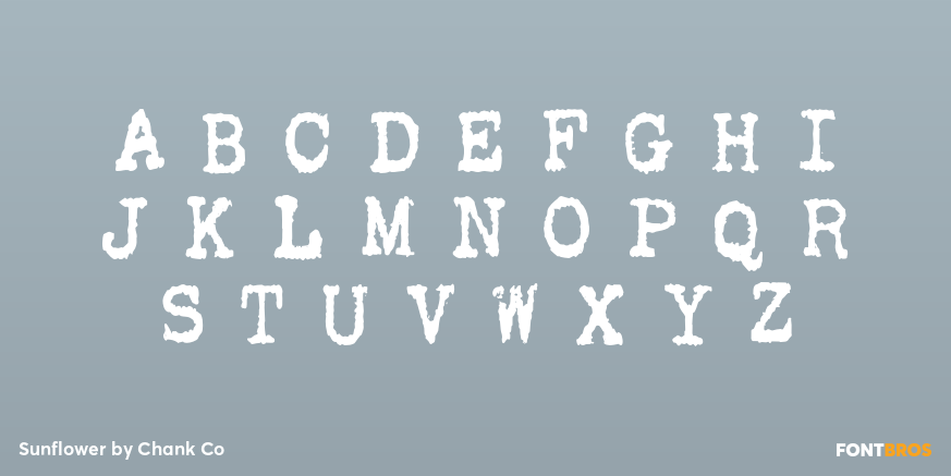 Sunflower Font Poster #2