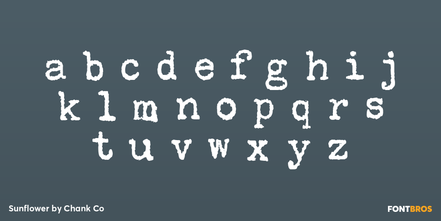 Sunflower Font Poster #3